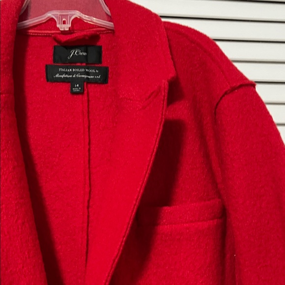 J. Crew Vibrant Red Wool Coat - Picture 7 of 10